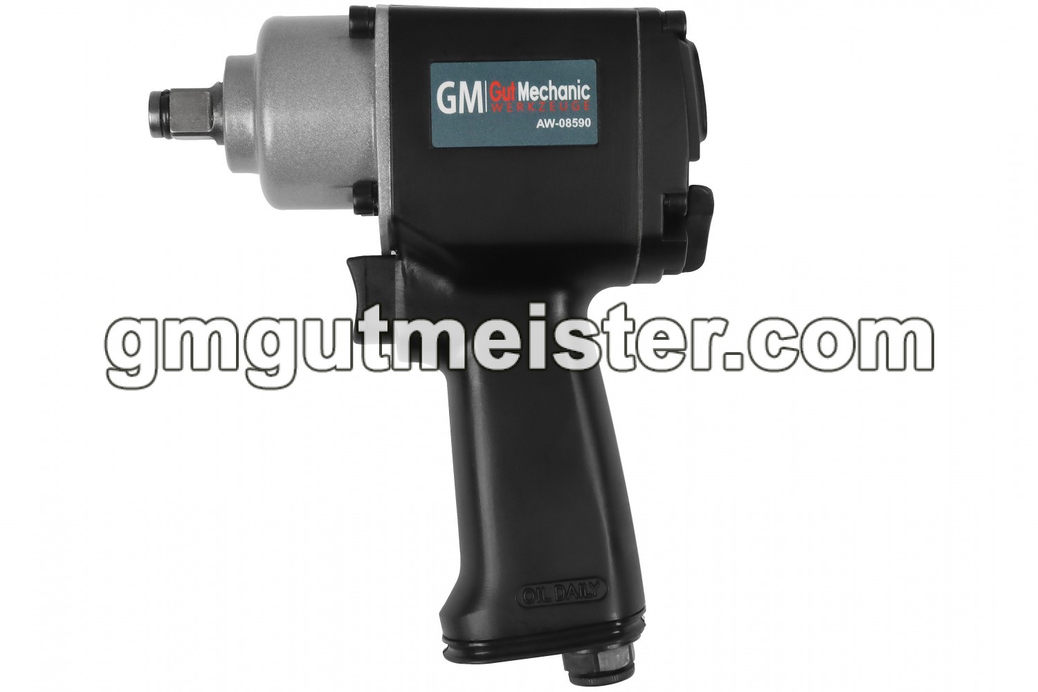 КЛЮЧ (ГАЙКОВЕРТ) ПНЕВМАТИЧНИЙ GUT MECHANIC 1/2" 850NM 9000 ОБ/ХВ L-144MM AW08590 - фото 3